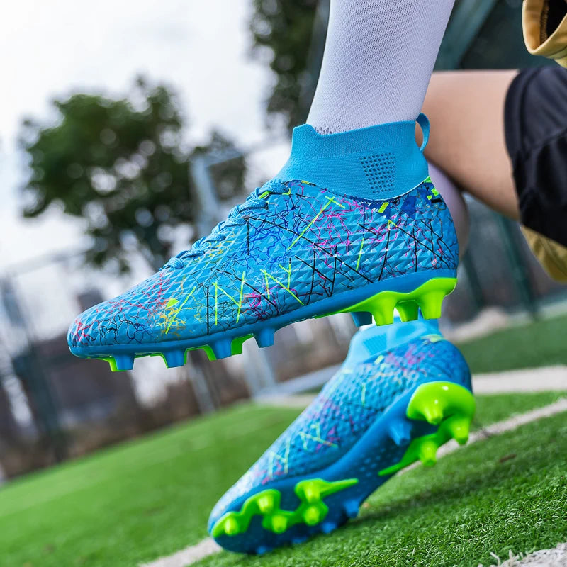 MaiJiaKa Soccer Cleats Mens Outdoor Football Boots