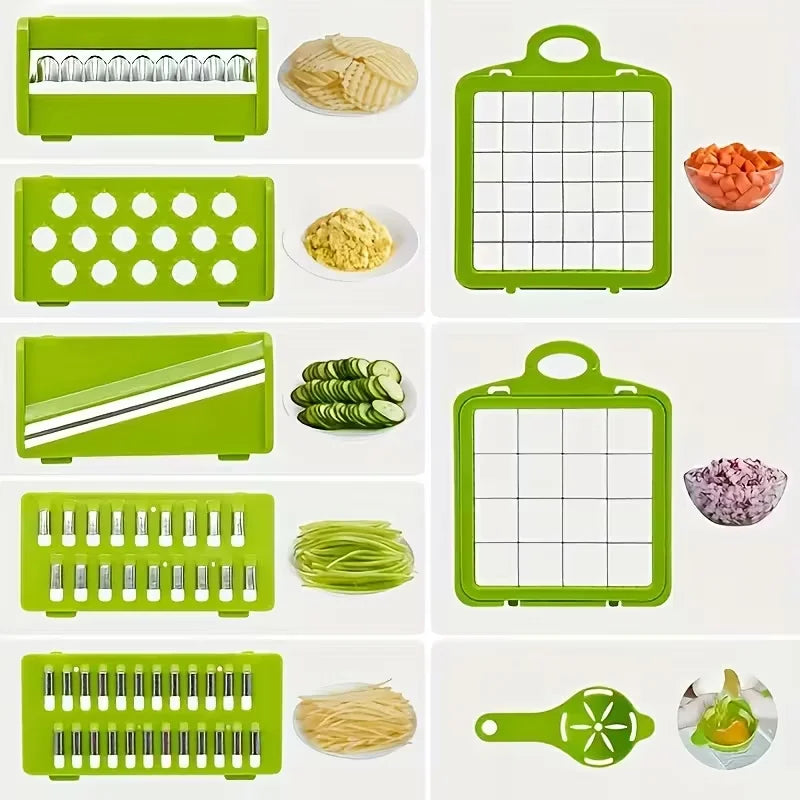 14 In 1 Multifunctional Vegetable Chopper Grater Slicer