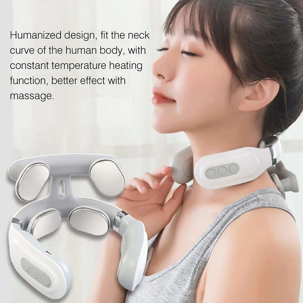 4 Heads Electric Back Massager USB Rechargeable For Home Office