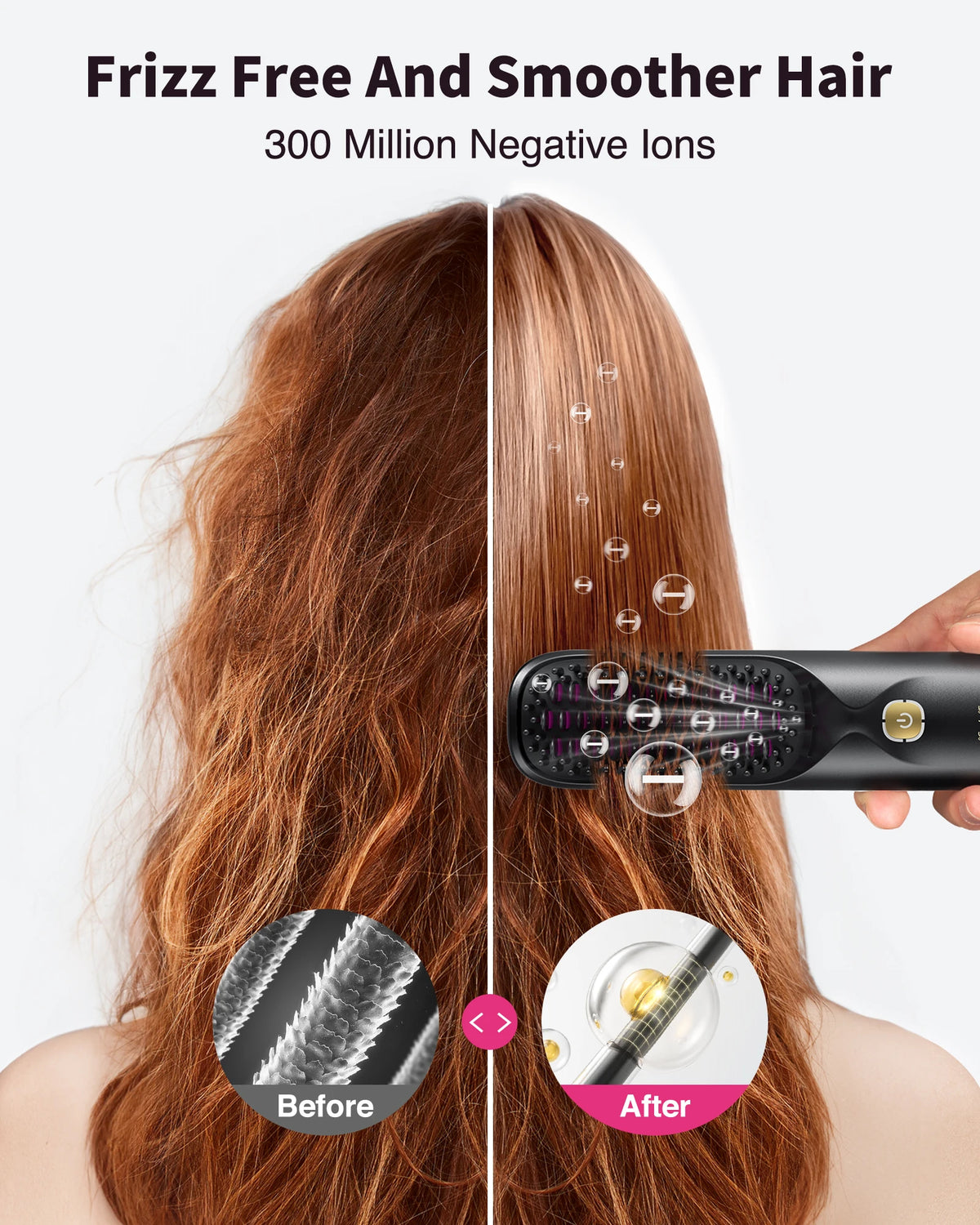 Bopcal Cordless Portable Rechargeable Ion Hair Straightener