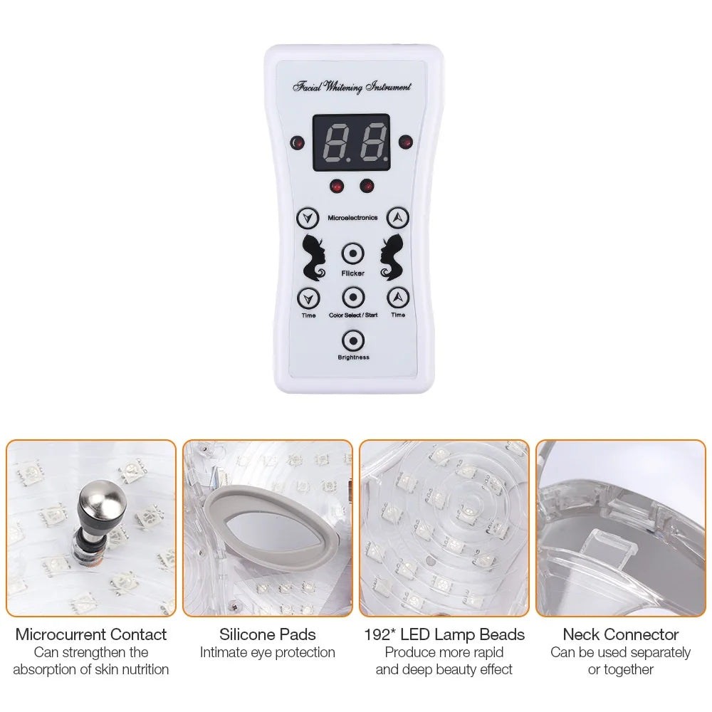 Iebilif LED Facial Mask For Skin Rejuvenation And Phototherapy Care
