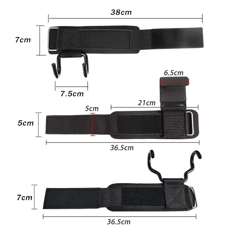 Weight Lifting Hooks Grips With Wrist Wraps For Pull Ups