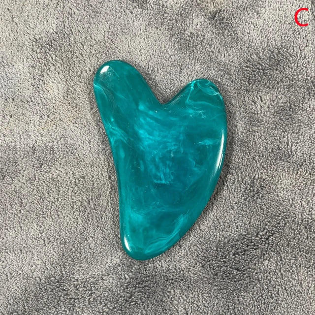 YUKUI Natural Jade Gua Sha Stone Facial Massage Tool