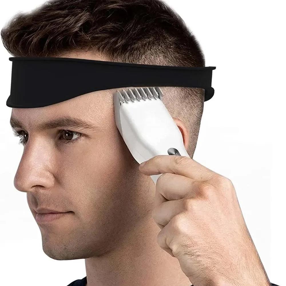 DIY Home Haircuts Curved Headband Silicone Neckline Shaving Template