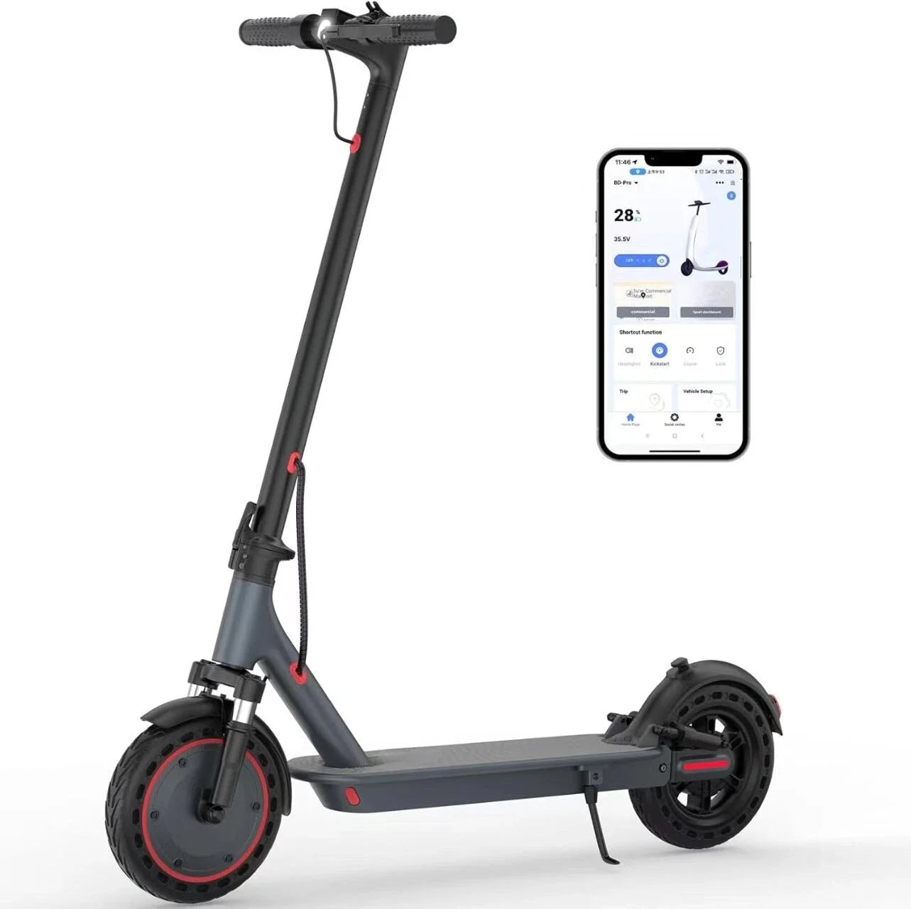 AOVOPRO TMAX Electric Scooter 500W 22MPH Smart App