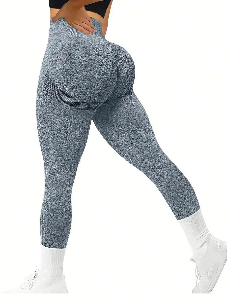 High Waist Seamless Yoga Leggings Pack 3 Soft Stretch Pants
