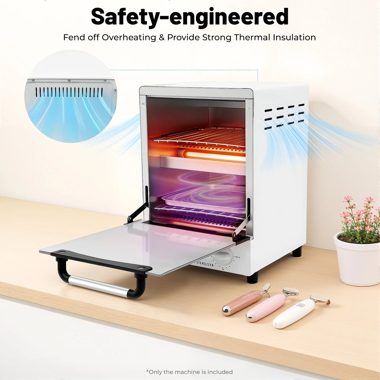 Infrared Nail Tool Sterilizer 110V 1000W For Beauty Salon Equipment