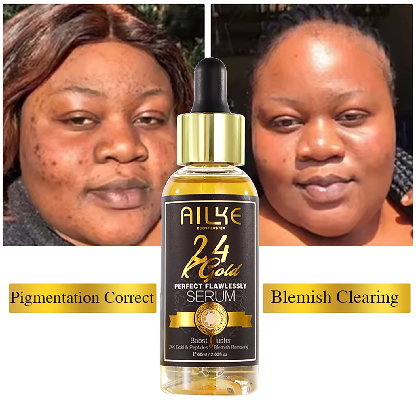 AILKE 24K Flawless Skin Care Set Whitening And Moisturizing