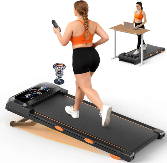 Under Desk Walking Pad Treadmill Auto Incline RGB UI
