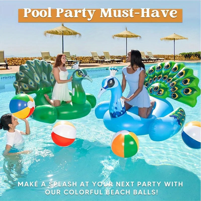 Joyfy 4 Pack Beach Balls Inflatable Pool Toys For All Ages