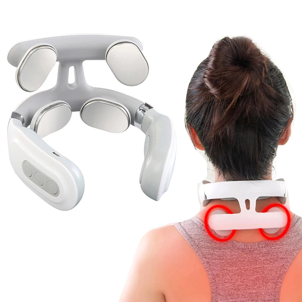 4 Heads Electric Back Massager USB Rechargeable For Home Office