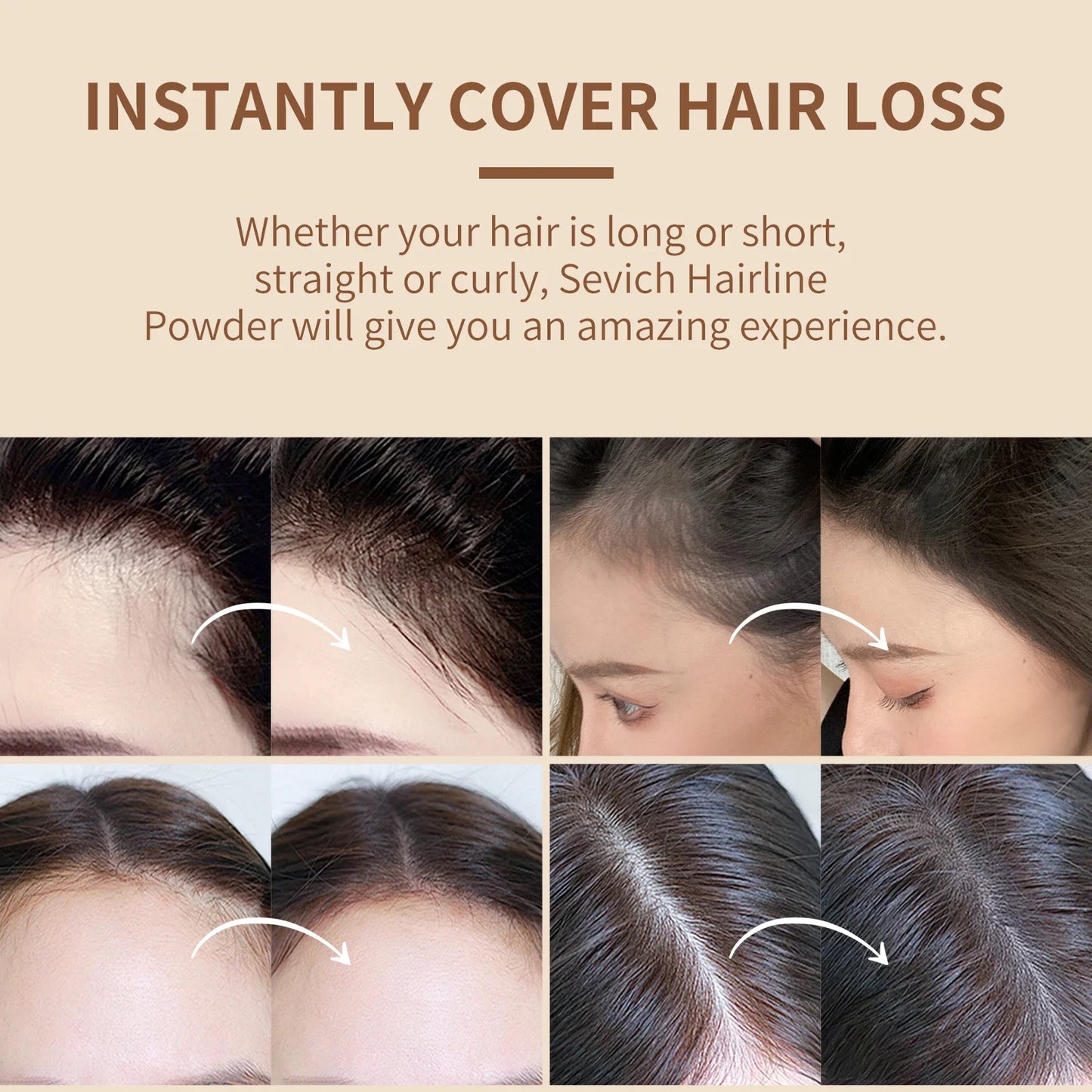 Sevich Hairline Powder Root Touch Up For Thinning Hair