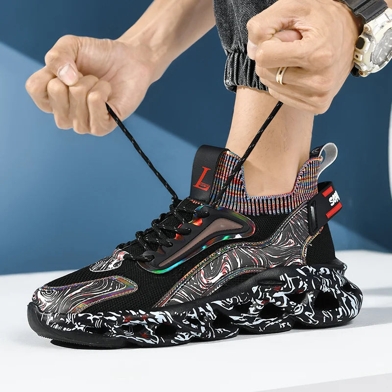 Lexsan Mens Casual Sneakers Breathable Running Shoes