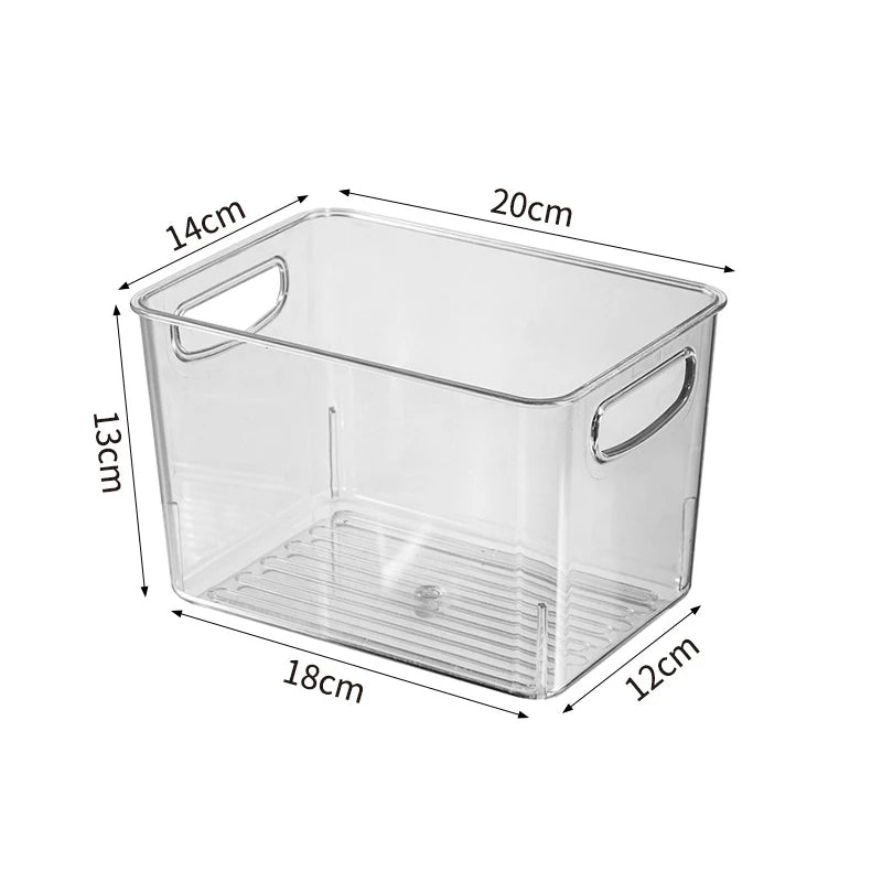 Transparent Refrigerator Storage Box Vegetables Fruit Organizer Clear Container