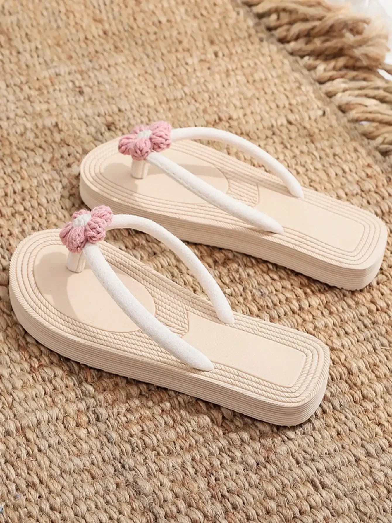 Women Flat Sandals Open Toe Flip Flops Beach Shoes Casual