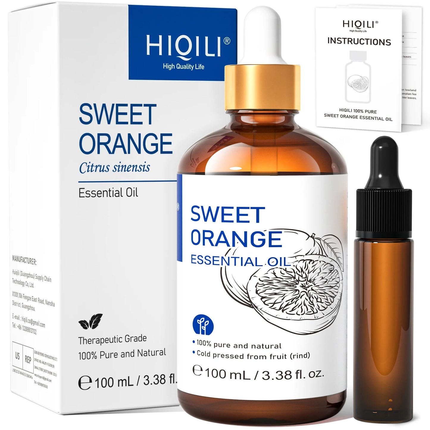 HIQILI Essential Oils Frankincense Lemon Rosemary Tea Tree Lavender