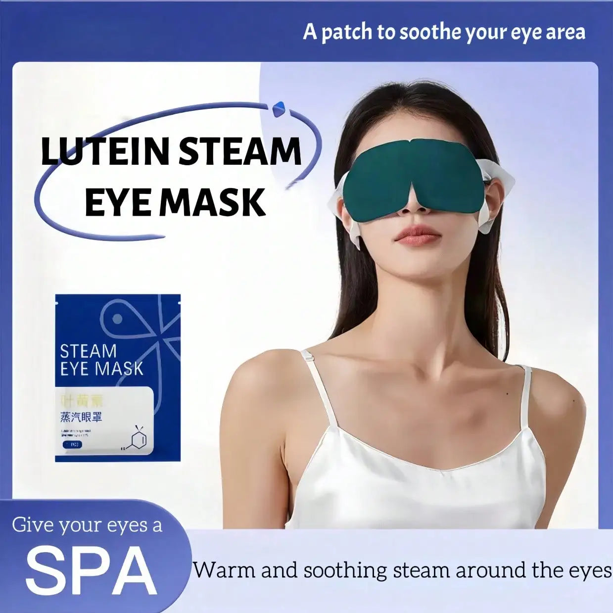 Steam Eye Mask 10 Pack Warm Soothing Therapy Travel Office