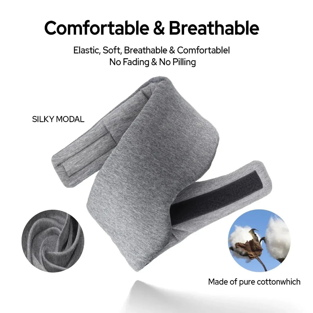 100% Cotton Adjustable Light Blocking Sleep Eye Mask