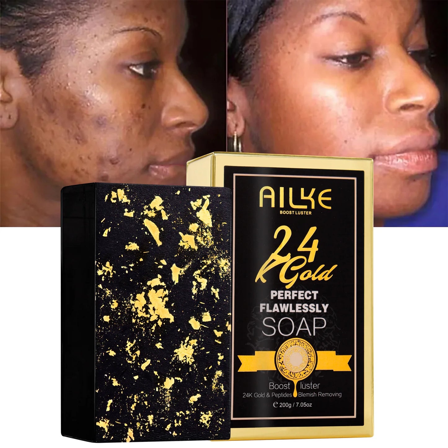 AILKE 24K Flawless Skin Care Set Whitening And Moisturizing