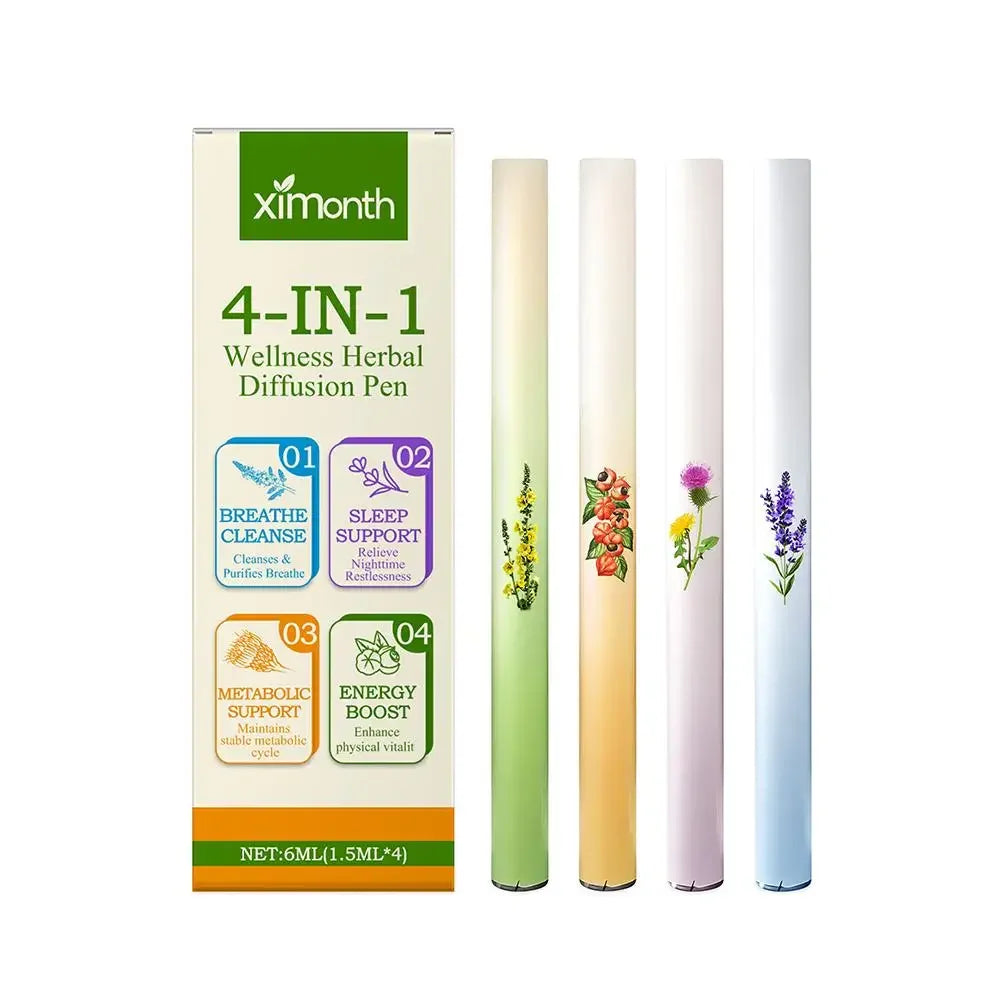 Herbal Aromatherapy Pen Diffuser Supporting Soothing Breathing Lung Wellness