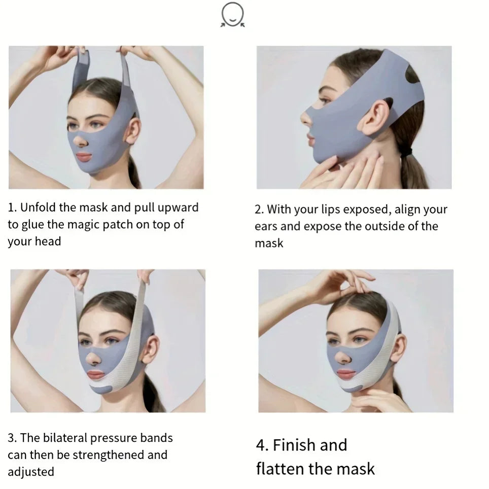 V Line Face Lifting Strap For Double Chin Contour Support