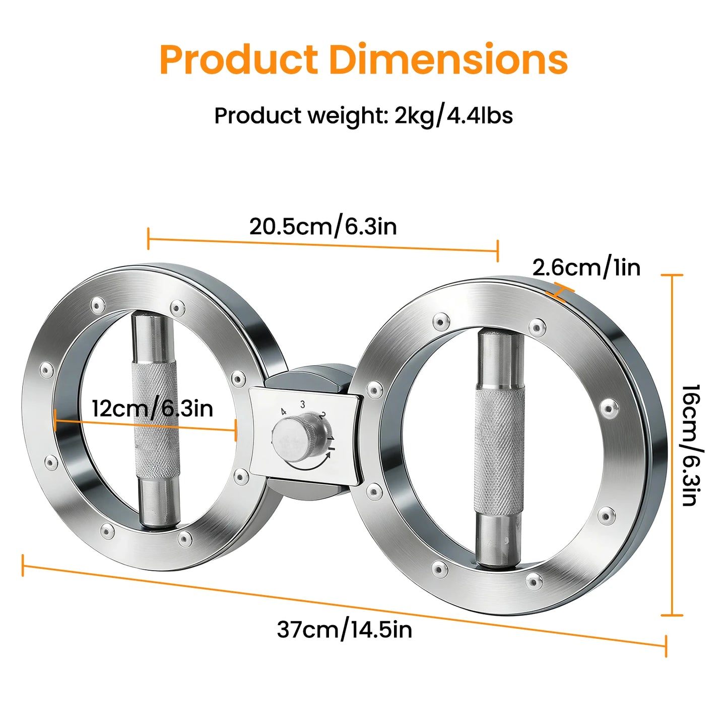 Multifunctional Rotator Grip Strength Trainer 8 to 15 Pounds
