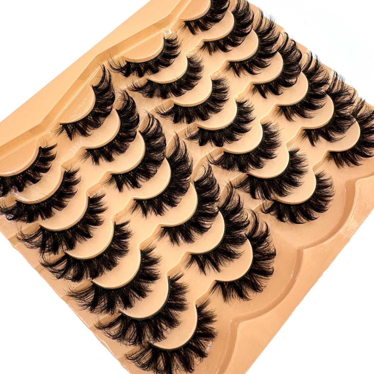 HBZGTLAD 3D Fluffy False Eyelashes Thick Volume Cluster Lashes