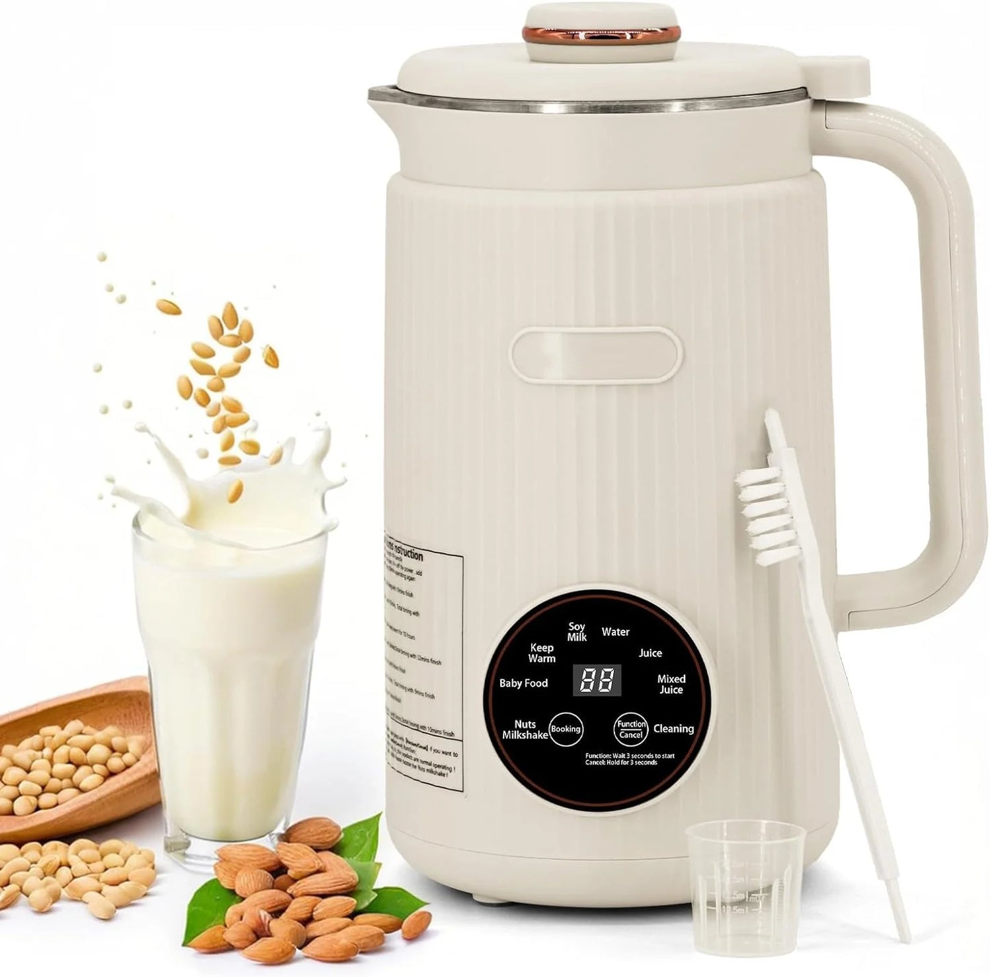 EightInOne Nut Milk And Coffee Maker Auto Self Cleaning