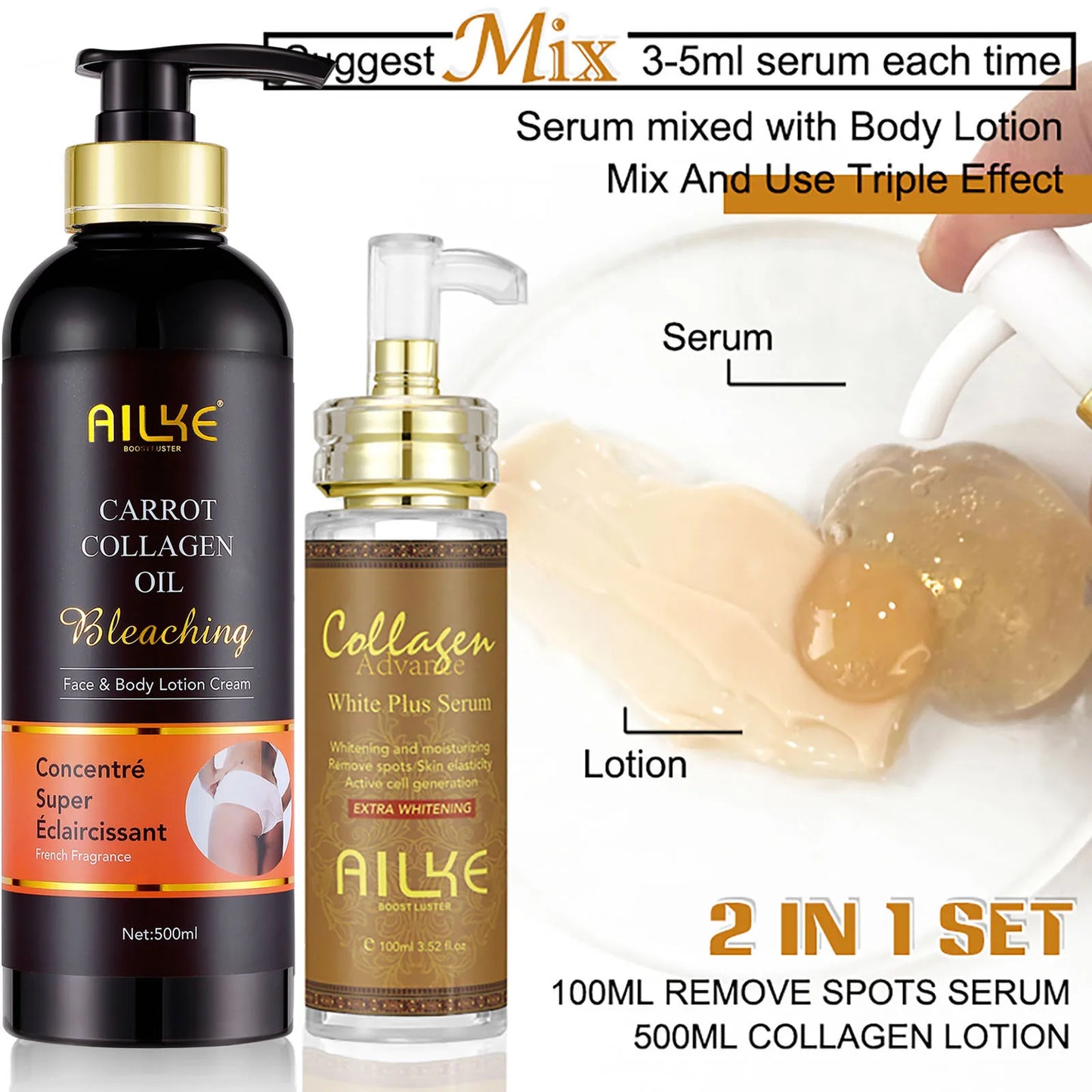 AILKE Skin Whitening Serum For Face Moisturizing And Even Tone