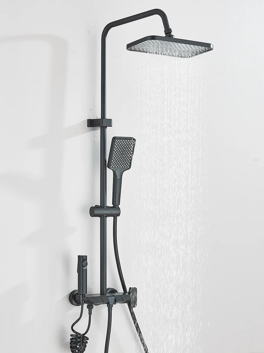 Quyanre 4 Way Shower System With Rain Shower Bidet Faucet