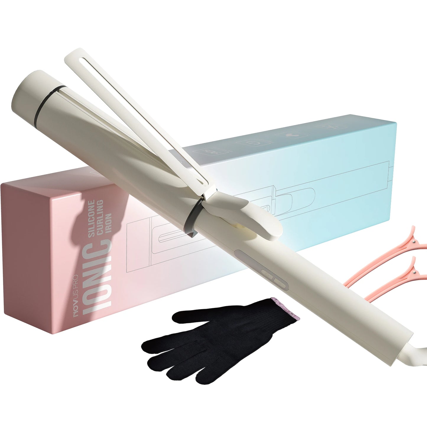 NOVUS Curling Wand for Long Hair Ceramic Tourmaline