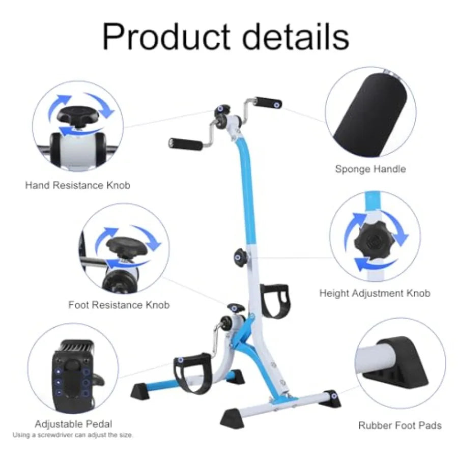 Pedal Exercise Bike for Seniors Adjustable Resistance