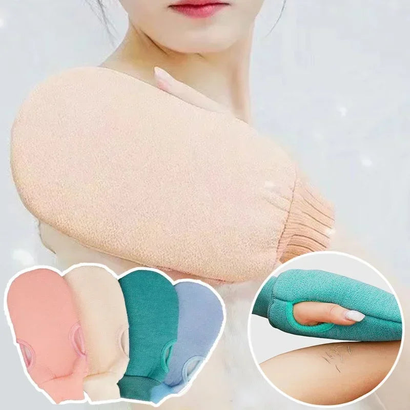 Spa Exfoliating Bath Mitt And Shower Brush For Body Scrub