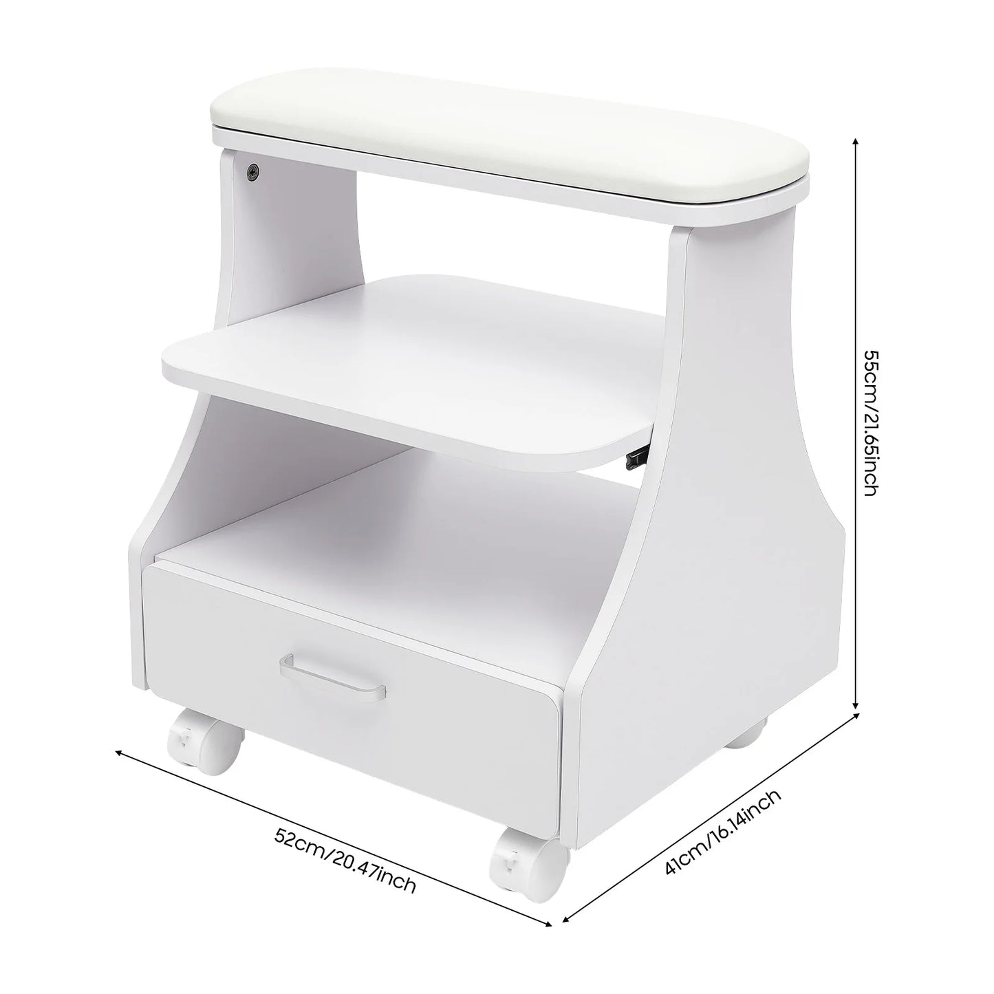 Bymaocar 3 Tier Pedicure Stool With Foot Basin Holder Salon