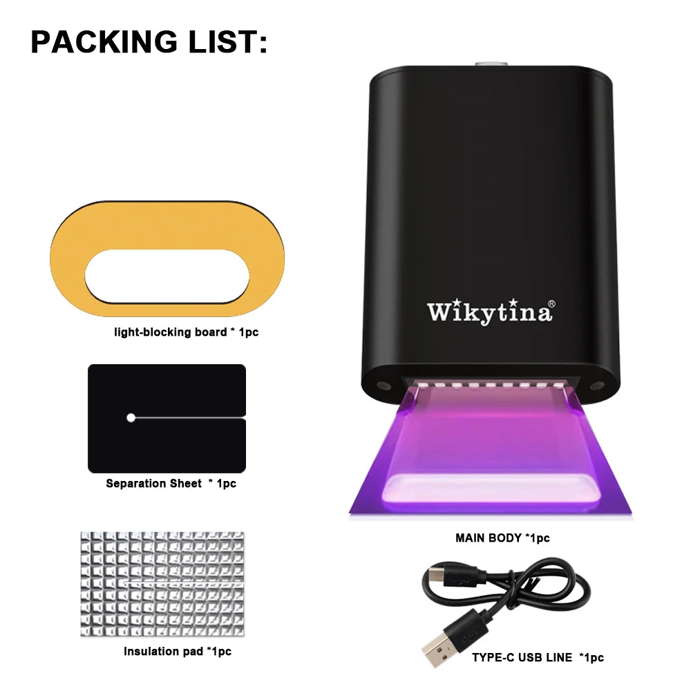Wikytina V Light Hair Extension Kit With UV Traceless Tape