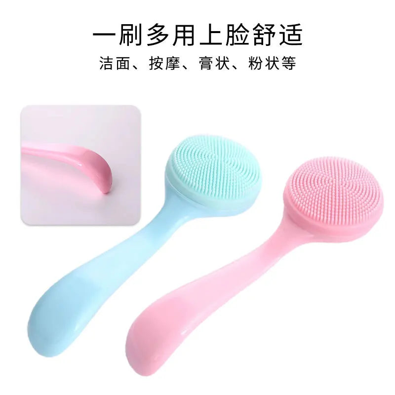 Portable Silicone Facial Cleansing Brush For Effective Makeup Removal