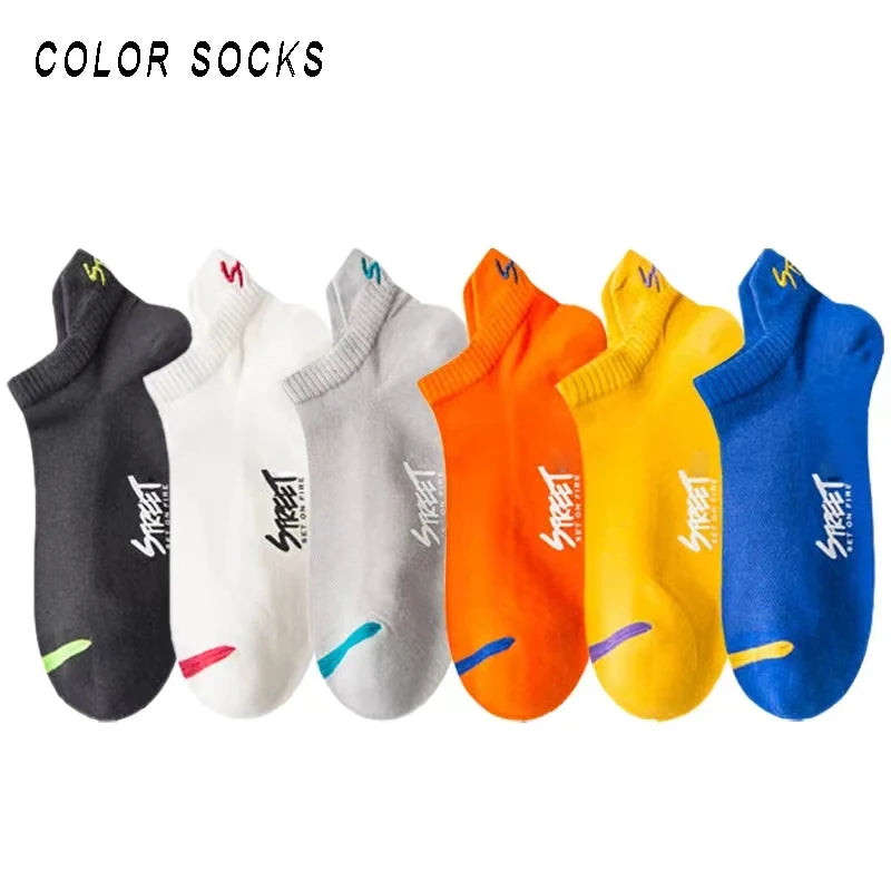 Unisex Breathable Mesh Ankle Socks For Running And Street Style