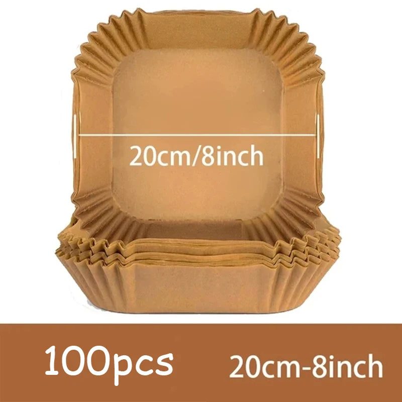 Air Fryer Disposable Paper Liners Non Stick Round