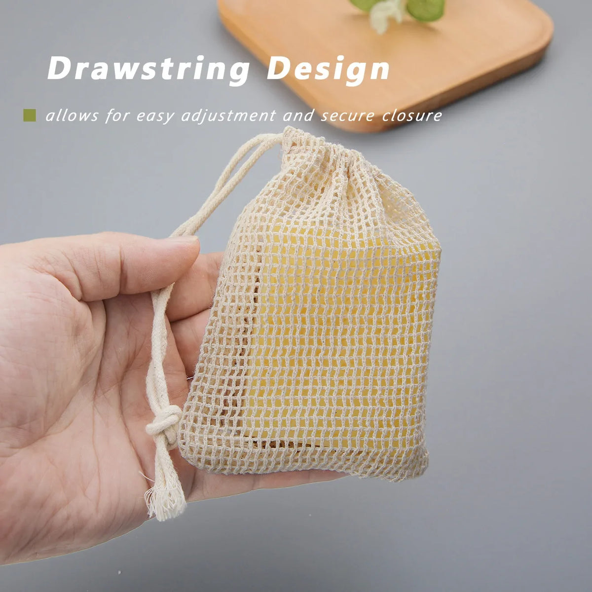 Natural Cotton Soap Saver Bags 3 Pack Eco Friendly Lather Pouch