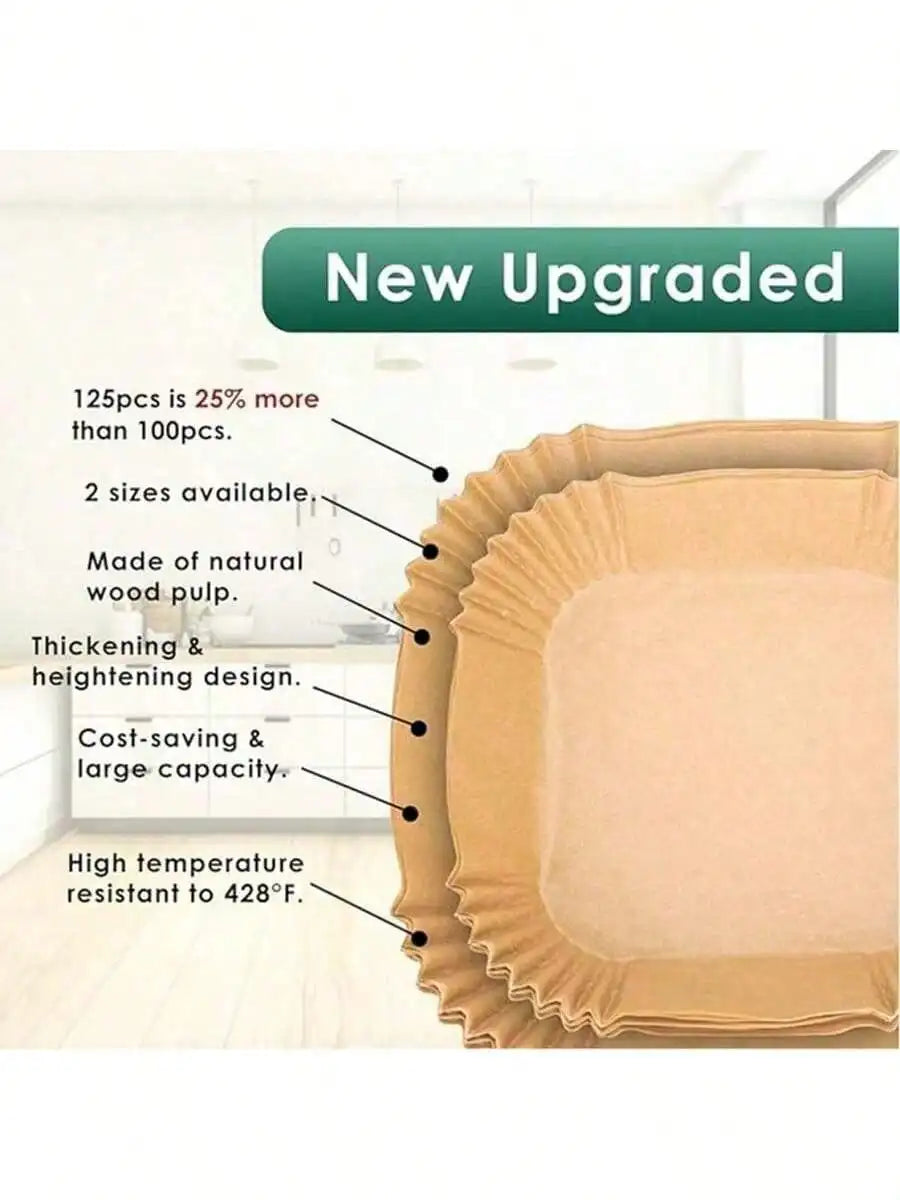 Disposable Air Fryer Baking Paper Square And Round Parchment Liners