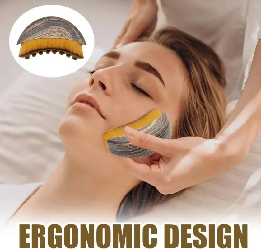 Portable Face Neck Massage Brush for Facial Contouring and Skincare
