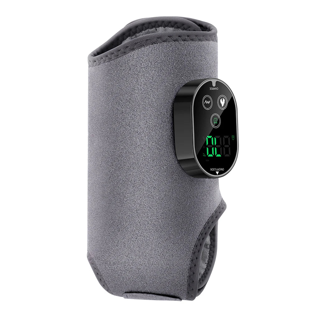 PASTSKY Electric Heating Vibration Foot Ankle Massager USB Rechargeable Strap
