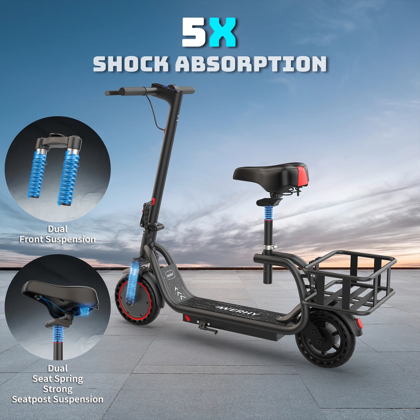 AOVOPRO Electric Bicycle Foldable 350W 17 Mile Range