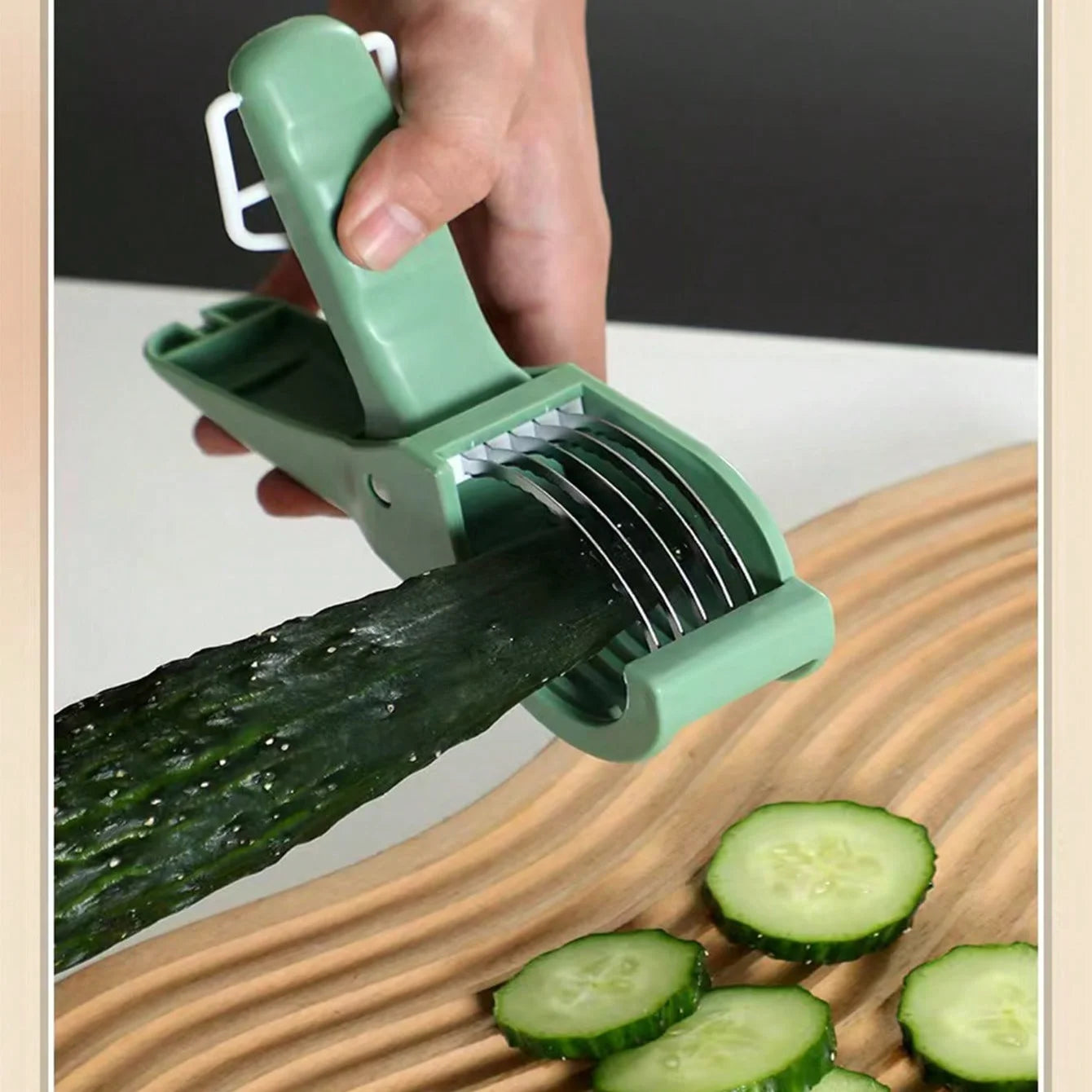 Stainless Steel Manual Fruit And Vegetable Slicer Dishwasher Safe