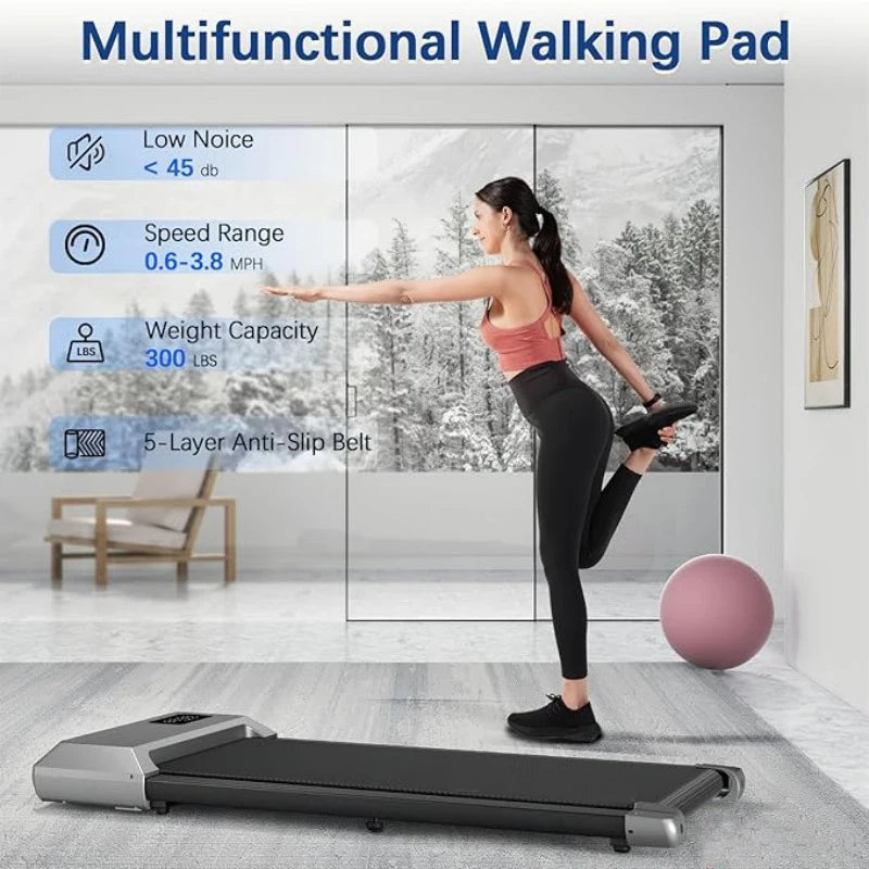 Superun 2 In 1 Home Treadmill Walking Running Fitness Machine