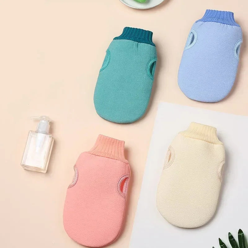 Spa Exfoliating Bath Mitt And Shower Brush For Body Scrub