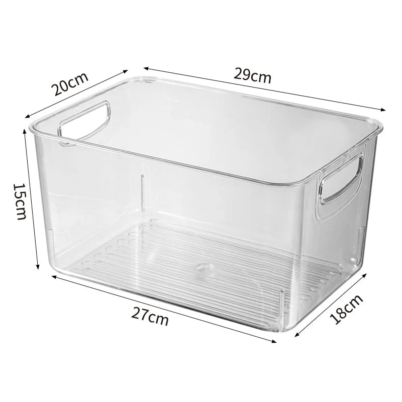Transparent Refrigerator Storage Box Vegetables Fruit Organizer Clear Container
