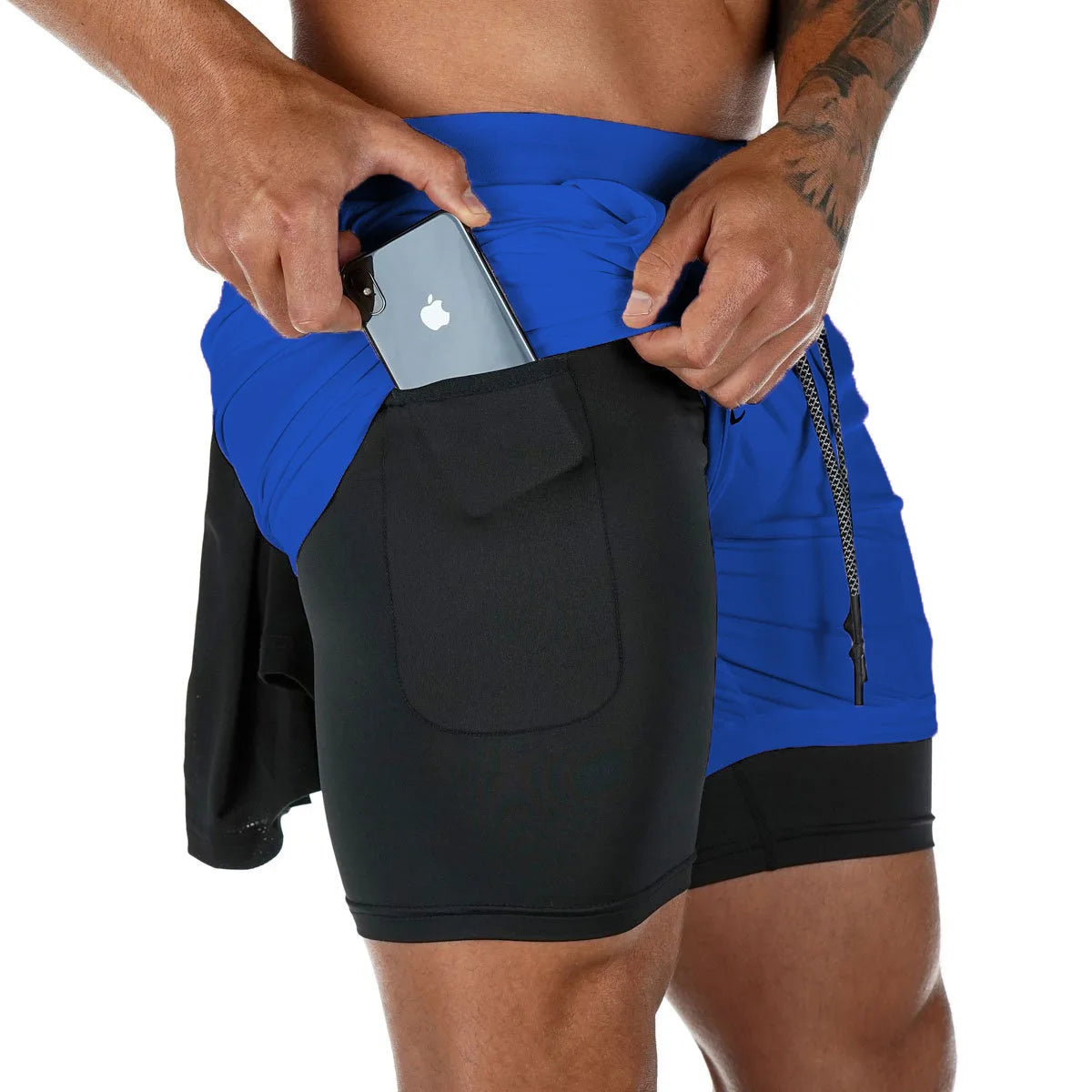 Men Quick Dry Running Shorts For Gym And Jogging Training