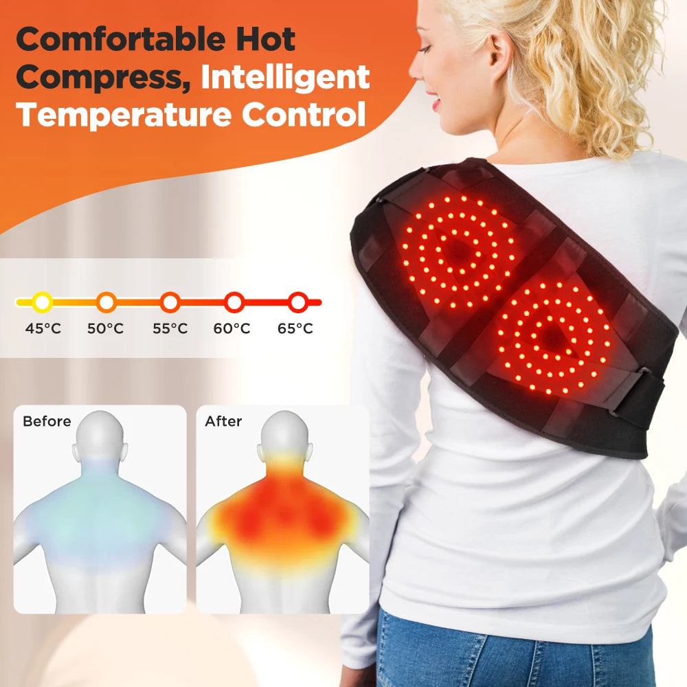 Hailicare Heating Vibration Massager Waist And Back Support Belt