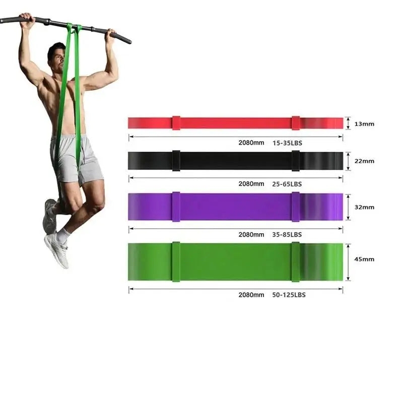 Four Piece Pull Up Assistance Bands Full Body Fitness
